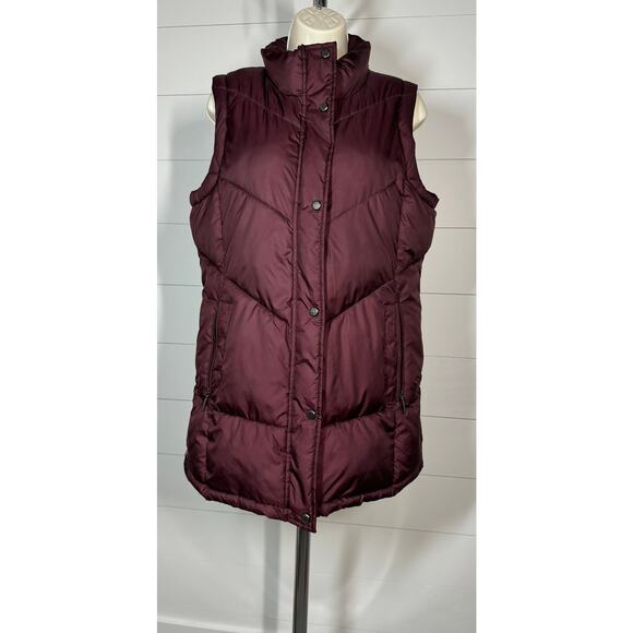Plum Puffer Vest 🌬️ Winter-Cozy 3/4 Length Layer — Weatherproof - Picture 3 of 8